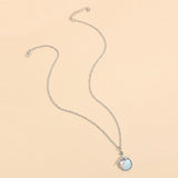 Creative Retro Dragonfly Green Crystal Ladies' Pendant Necklace