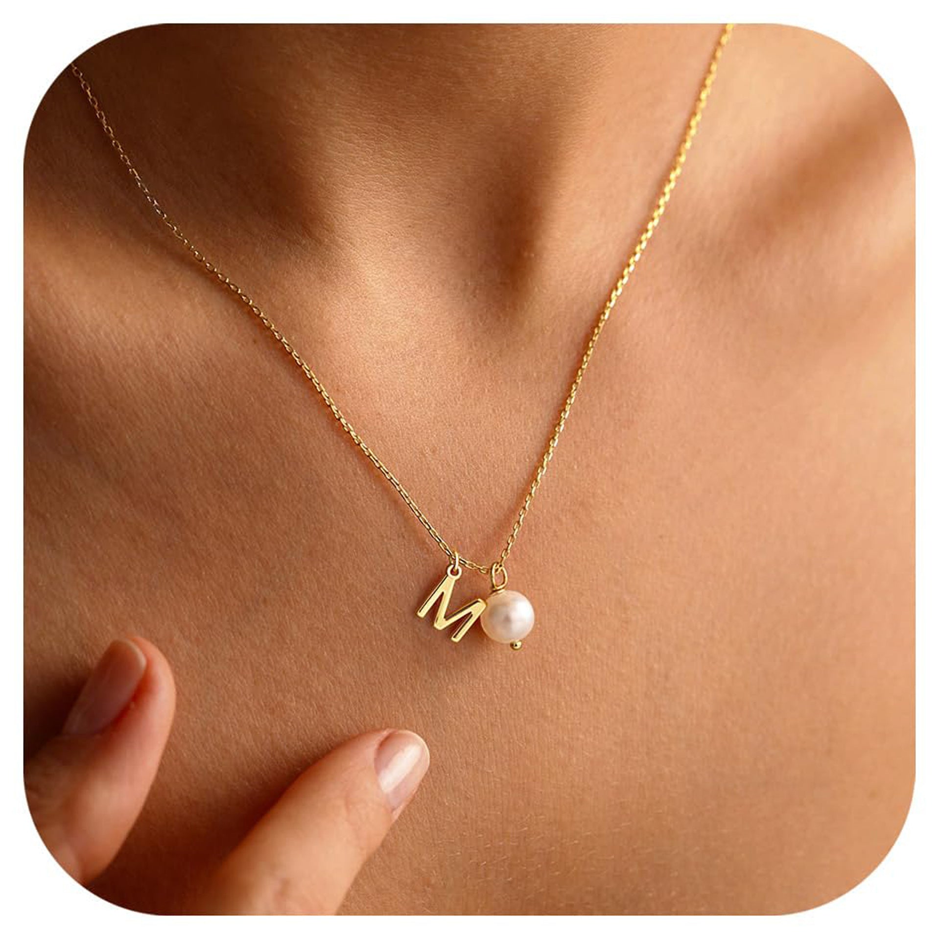 Stainless Steel 26 Letter Double Pendant Necklace