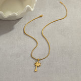 Coconut Fishtail Pendant Stainless Steel Necklace