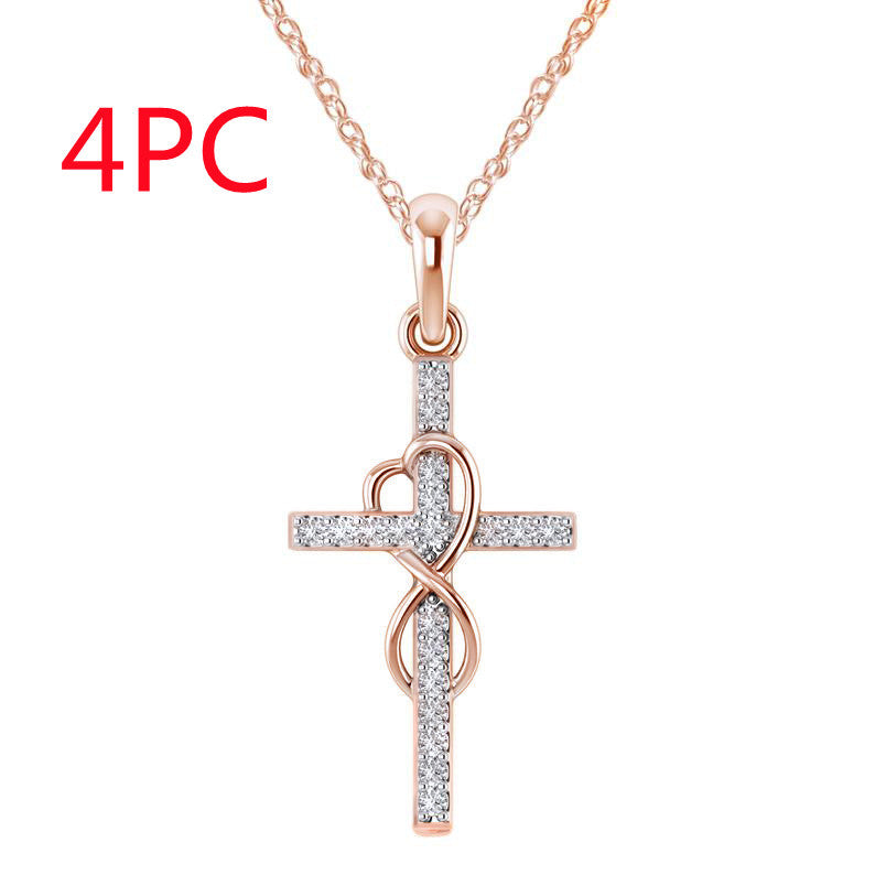 Eight-character Cross Necklace