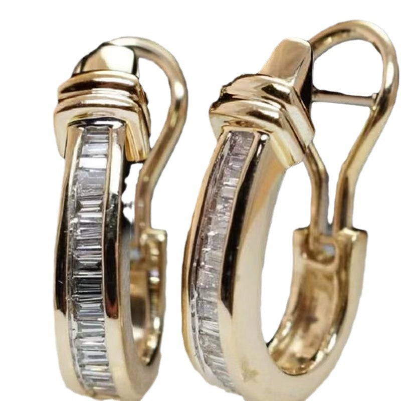 Exquisite Geometric And Gold Earrings