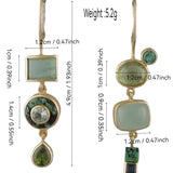 Personality Art Retro Asymmetric Earrings