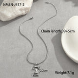 Coconut Fishtail Pendant Stainless Steel Necklace