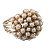 Small Hollow Pearl Ring