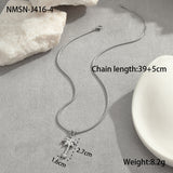 Coconut Fishtail Pendant Stainless Steel Necklace