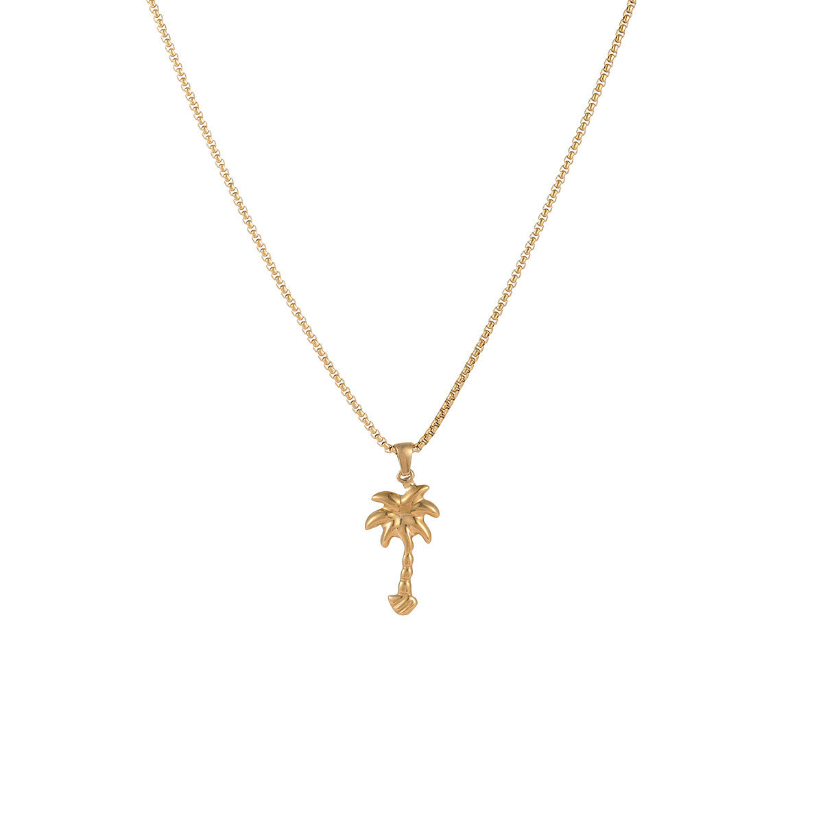 Coconut Fishtail Pendant Stainless Steel Necklace