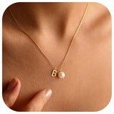 Stainless Steel 26 Letter Double Pendant Necklace