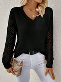 Hollow Long Sleeve  Top