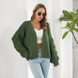 Front Chunky Knitwear Coat