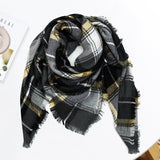 Cashmere Polyester Double-sided Qicaigei Square Scarf