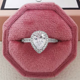 Charm Cubic Shape Stone Ring