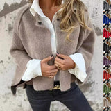 Batwing Cashmere Long Sleeve Coat