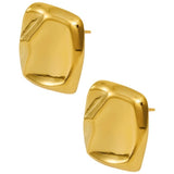 Irregular Glazed Surface Ear Stud  Earrings