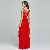 Lace Spliced Chiffon Dress