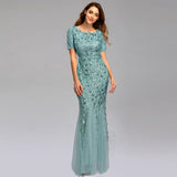 Elegant Flower Evening Dress