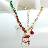 Snowman Santa Claus Tree Snowflake Elk Bracelet