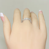 Alloy Circle Crystle Ring