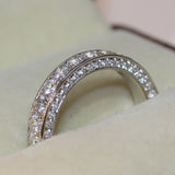 Alloy Circle Crystle Ring