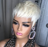 Golden Synthetic Fluffy Silk Wig