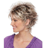 Golden Brown Melange Short Hair Wig