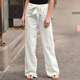 Linen Wide-leg Pants Loose Trousers