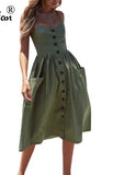 Suspender Button Dress