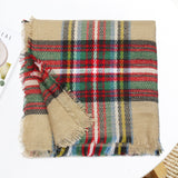 Cashmere Polyester Double-sided Qicaigei Square Scarf