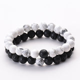 Classic Black Matte Green Malachite Bracelet