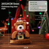 Santa Claus Elk Snowman Bear Handbag