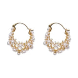 Hollow Pearl Earrings