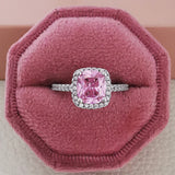 Charm Cubic Shape Stone Ring