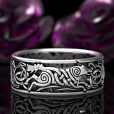 Viking Wolf Celtic Werewolf Ring