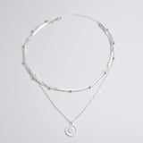 Multi-layer Lotus Pendant Necklace