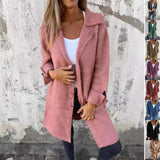 Lapel Single Breasted Cardigan Outwear Coat