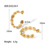 Golden Flower Ornament Jewelry Set
