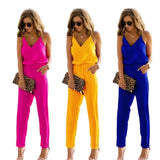 Brace Chiffon Trousers Jumpsuit