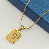 Alphabet Hollow Out Necklace