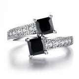 Double zircon Ring