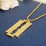 Barber Shop Razor Blade Ornament Pendant