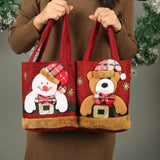 Santa Claus Elk Snowman Bear Handbag