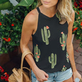 Cactus Print Top