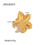 Golden Flower Ornament Jewelry Set