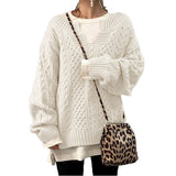 Linen Pattern Sweater Top