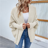 Bat Sleeve Large Lapel Jacket Sweater