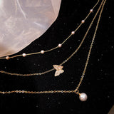 Pearl Butterfly Necklace