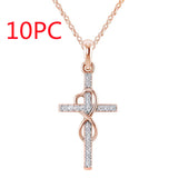 Eight-character Cross Necklace