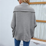 Bat Sleeve Large Lapel Jacket Sweater