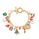 Tree Santa Claus Pendant Bracelet