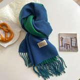 Double-sided Artificial Cashmere Scarf