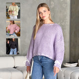 Bowknot Pullover Sweater Top